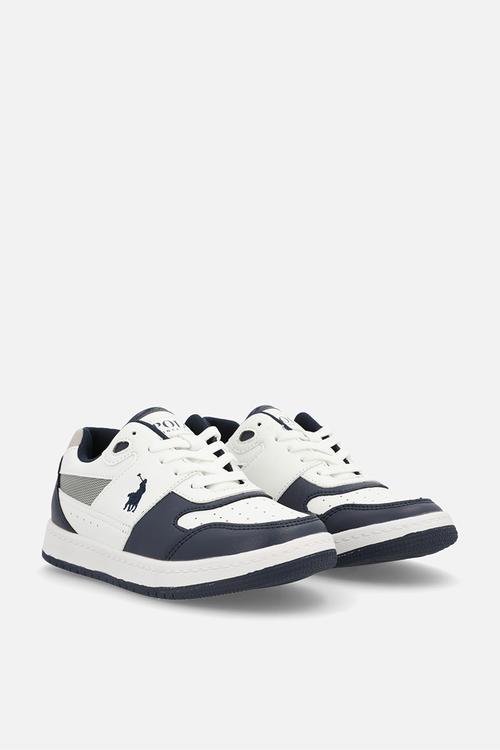 Colour Block Court Sneaker -White