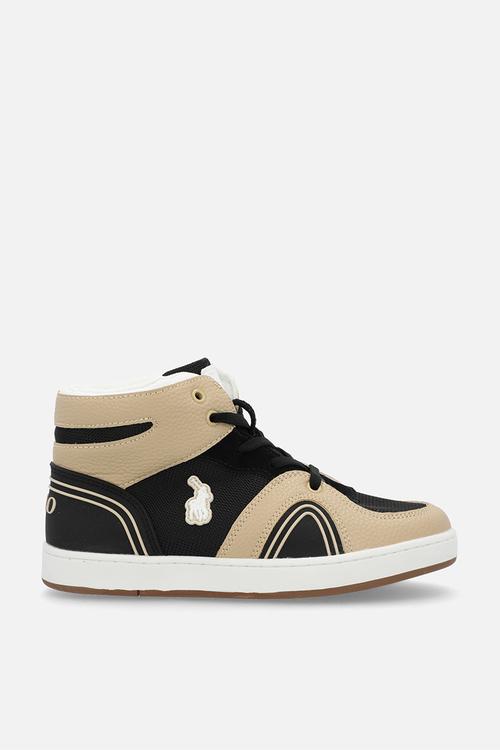Colour Block High Top Sneaker -Black