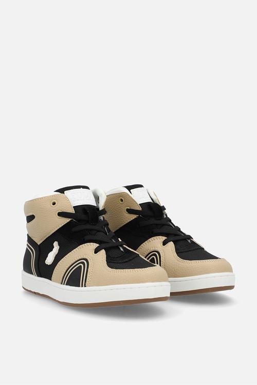 Colour Block High Top Sneaker -Black