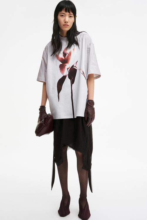 H&M Studio: Printed t-shirt - light grey 