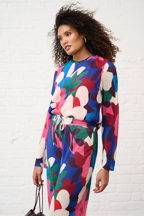 Plisse Long sleeve - Bloom