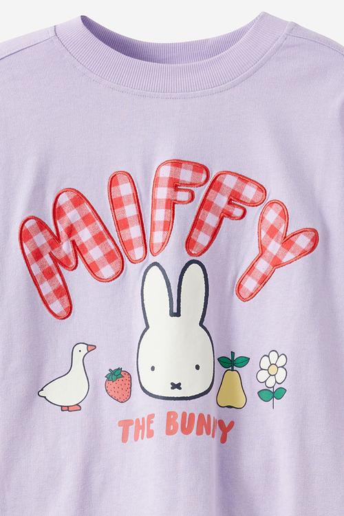Miffy Adult Long Sleeve Pj Set License - Lcn Mif Vintage Lilac/ Miffy The Bunny