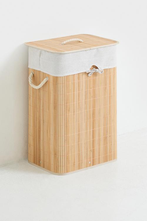 Bamboo laundry basket - neutral