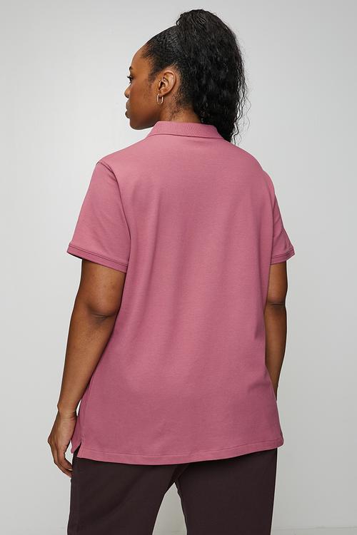 Plus wmn margot ss golfer - rose