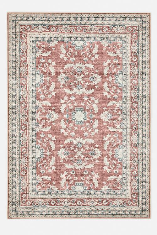 Nyssa Floral Rug - Rust