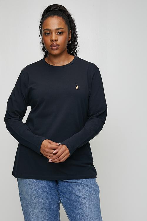 Plus wmn alice long sleeve T-shirt - navy