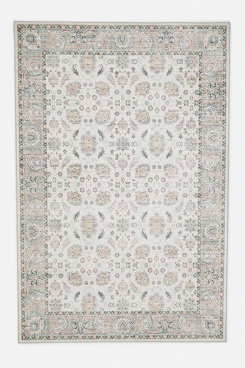 Cotton Printed Antique Rug Multi