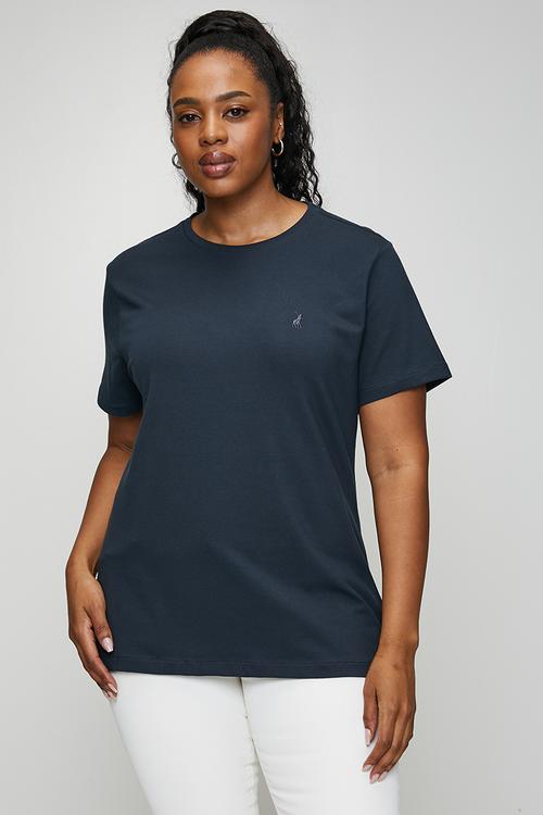 Plus wmn allie short sleeve T-shirt - navy