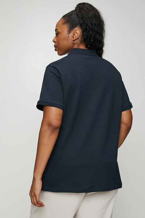 Plus wmn margot short sleeve golfer - navy