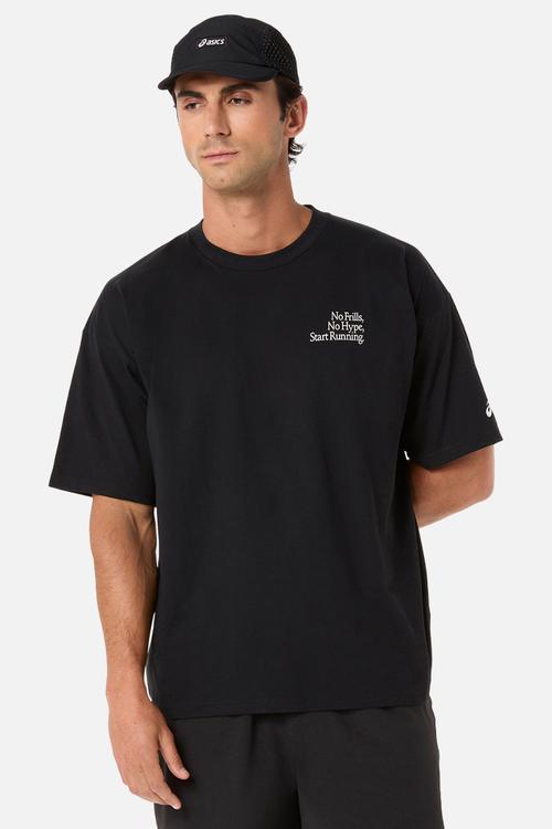 Runner Message Graphic Relaxed Tee - Performance Black