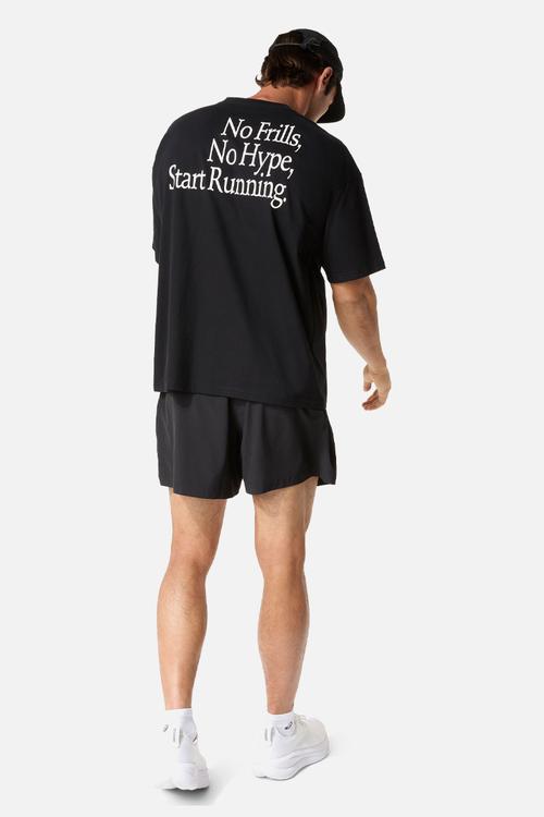 Runner Message Graphic Relaxed Tee - Performance Black
