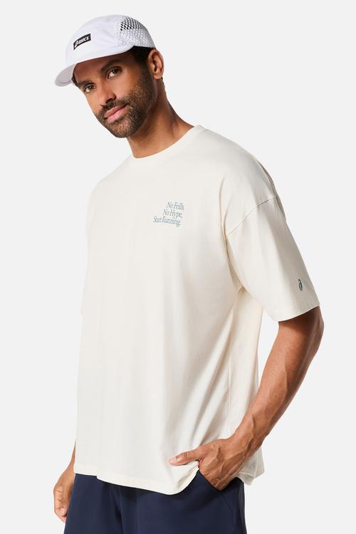 Runner Message Graphic Relaxed Tee - Cream