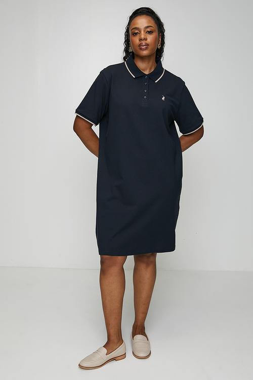Plus wmn leah golfer dress - navy