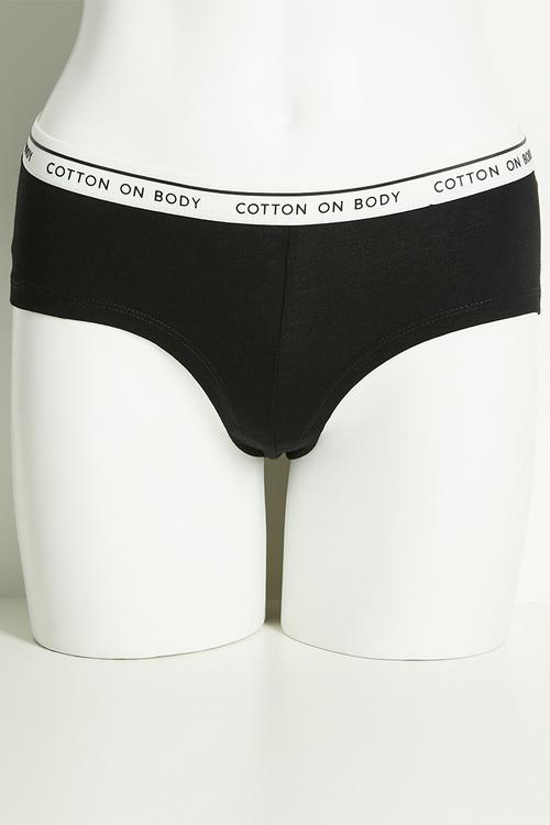Branded Cotton Cheeky Boyshort 3 Pack - multi
