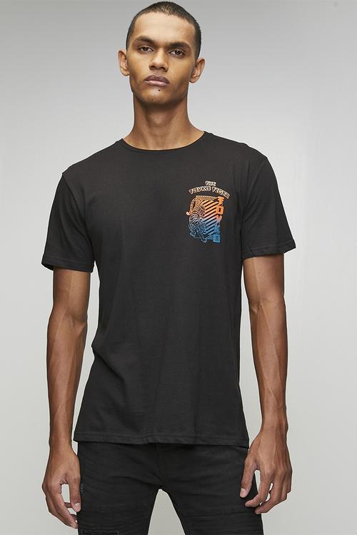 Crew Neck T-Shirt - Jet Black      