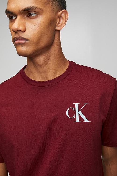 Ss 30S Eu Left Chest Logo Tee - Renaissance Red