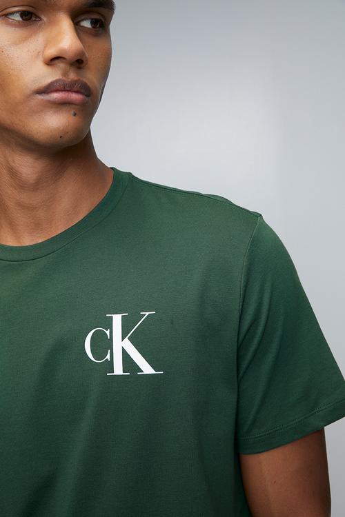 Ss 30S Eu Left Chest Logo Tee - Sycamore