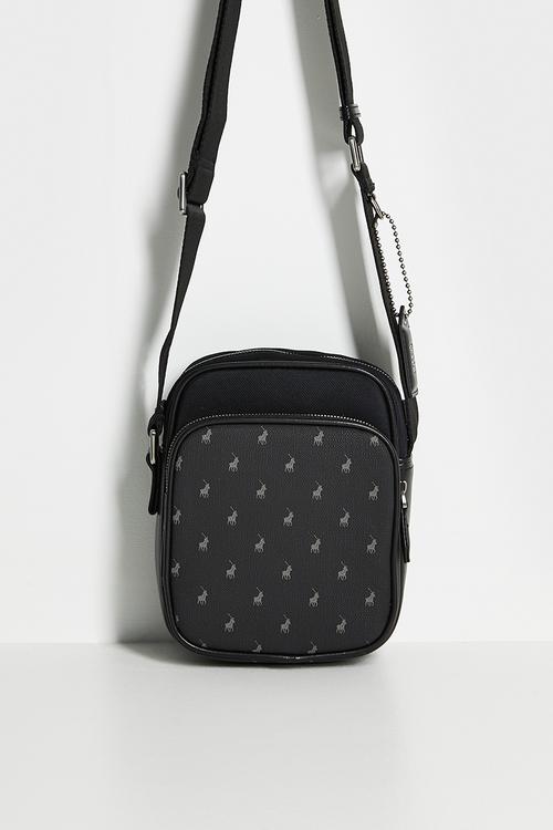 Metro compact crossbody bag - black