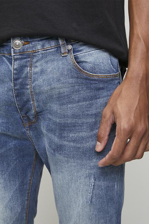Denim Skinny Fit Jean Long Length - Blue