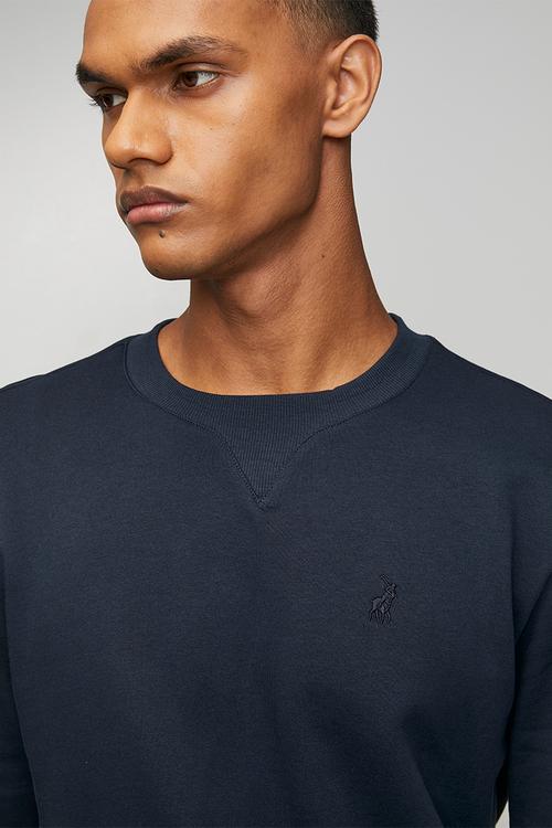 Aakil Essential Fleece Sweater - Navy