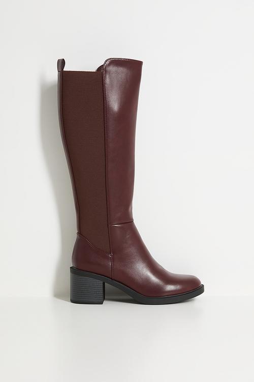 Onley knee length boot - wine