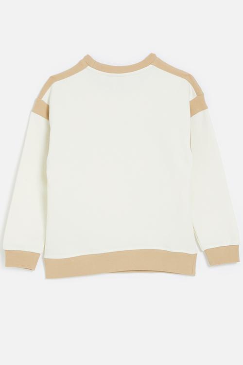 Hailey printed sweater - off white 