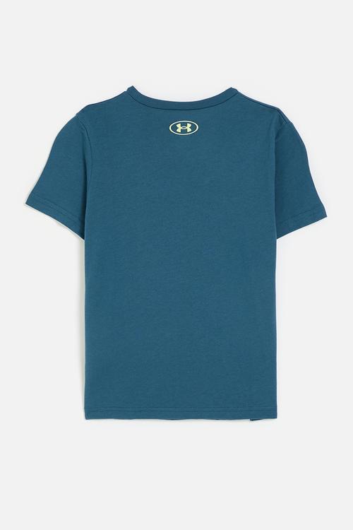 Ua b logo blur short sleeve - wham blue/fade green