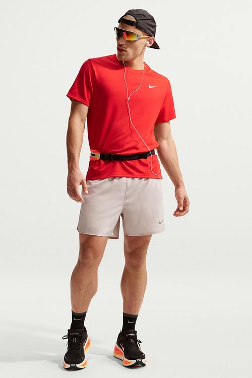 Miler  Dri-FIT UV Short-Sleeve Running Top - Red/Refelctive