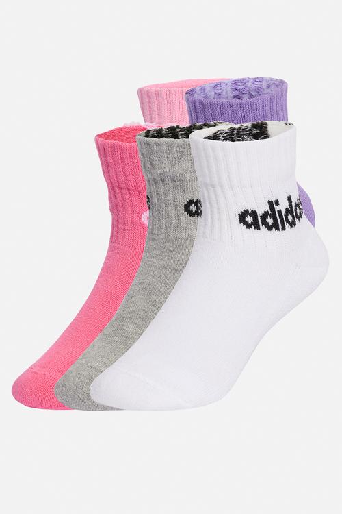 Kids Lin Ank 5P - True Pink/Pink Fusion/Violet Fusion/Medium Grey Heather
