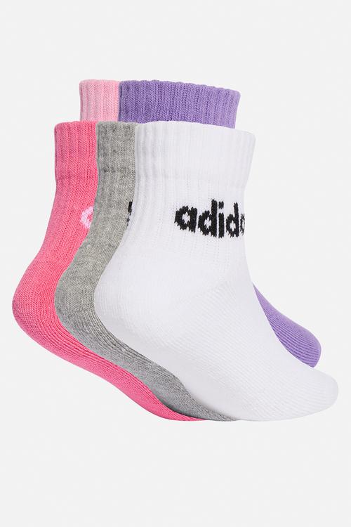 Kids Lin Ank 5P - True Pink/Pink Fusion/Violet Fusion/Medium Grey Heather