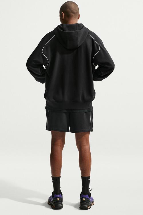NSW  Air Full-Zip Fleece Hoodie - Black/White
