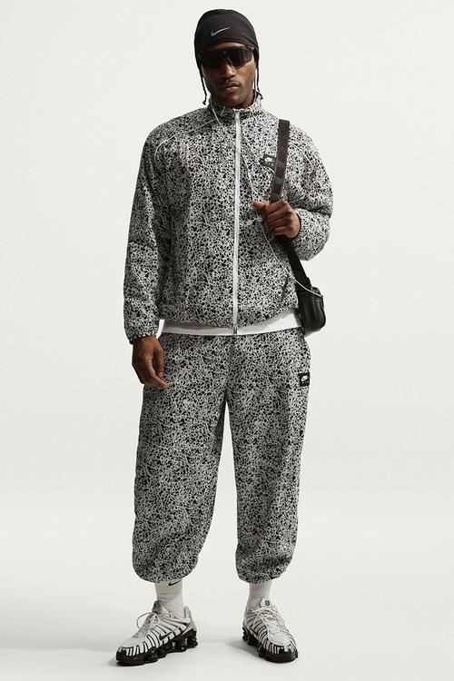Nike Air Woven All Over Print Jacket - Blk/Wht/Multi