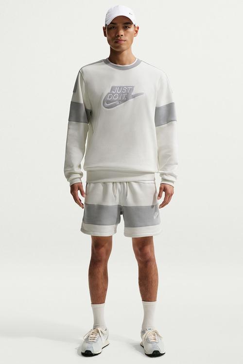NSW Club BB Just Do It Crew Sweatshirt - Lt Grey