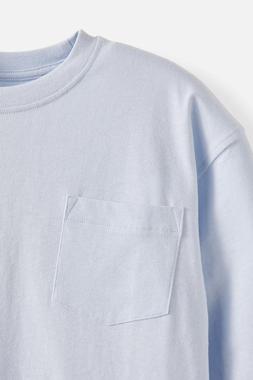 The essential Long sleeve Tee - Ice Blue