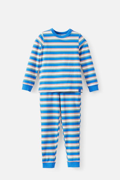 Dreamdrift Long Sleeve Pj Set - Taylor Stripe/Harbour Blue