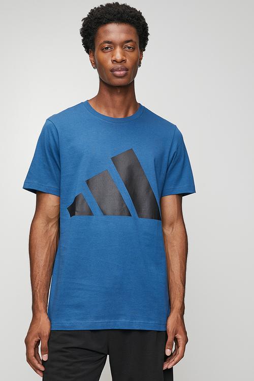 Big Logo SJ Tee- Dusky Petrol Blue / Black