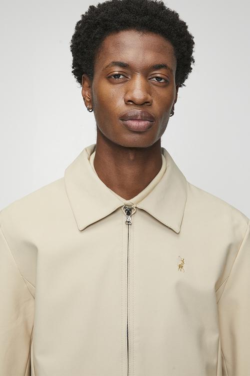 Tom Essential Tech Harrington Jacket - Stone