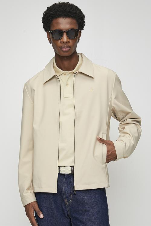 Tom Essential Tech Harrington Jacket - Stone