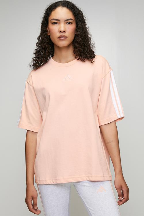 W 3S Sj Bf T - Blush Pink/White