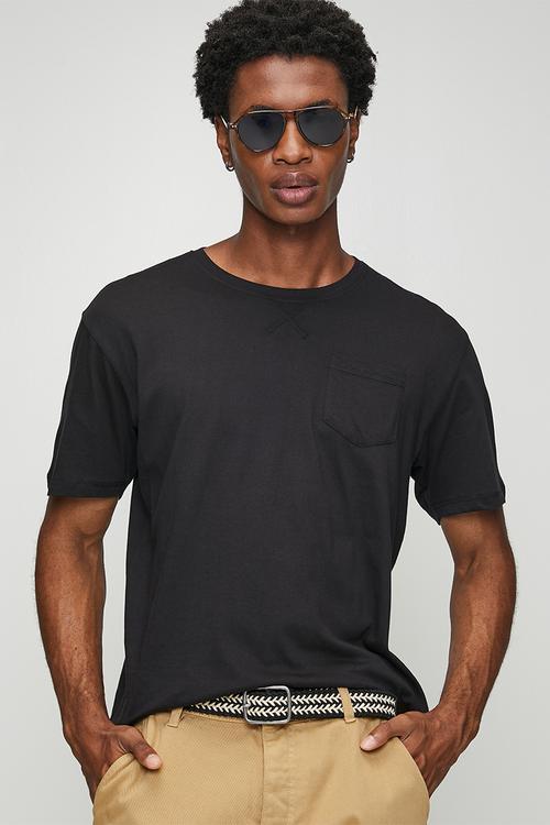 Crew Neck T-Shirt - Jet Black