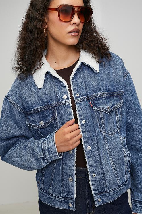 90s Sherpa trucker za - inner adventurer