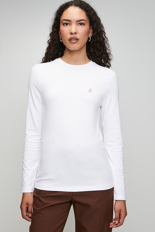 Wmn Alice Long Sleeve T-Shirt - White