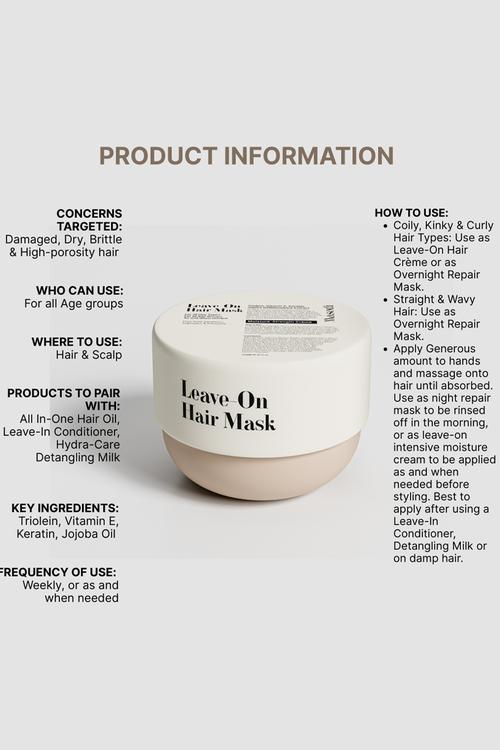 Leave-On Hair Mask - 250ml