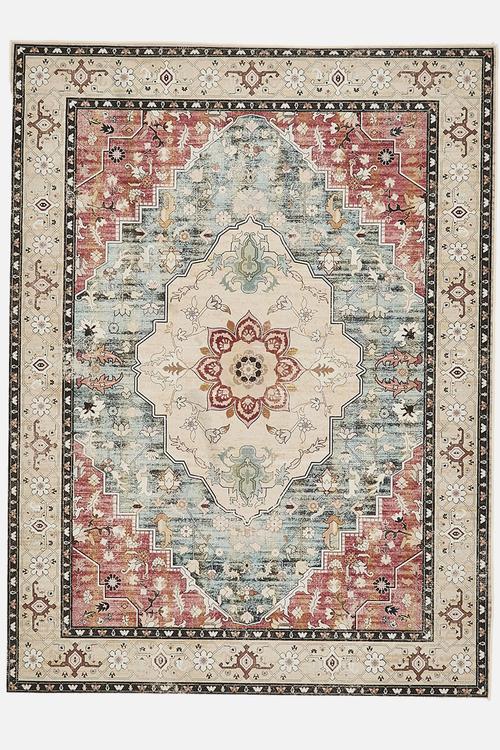 Matteo printed rug - antique amber