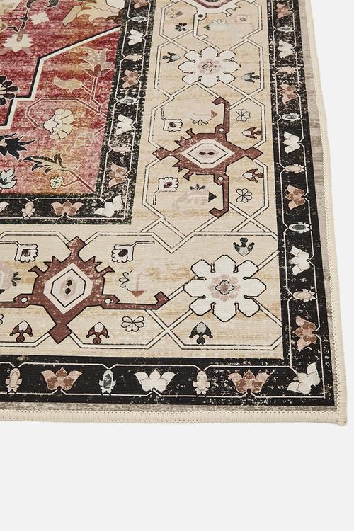 Matteo printed rug - antique amber