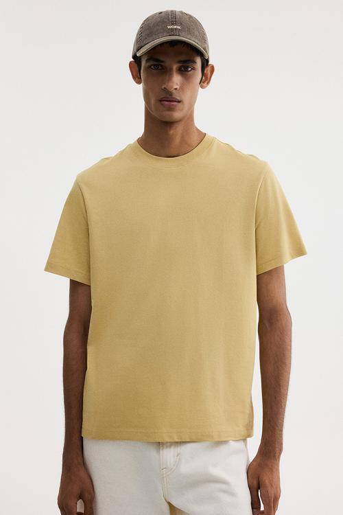 Regular fit T-shirt - yellow