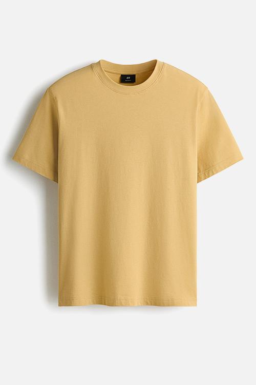 Regular fit T-shirt - yellow