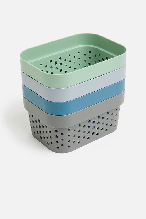 Perry Storage Basket Set Of 4 Small - Multi