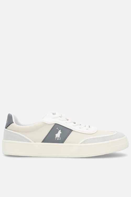 Colour Block Side Flash Sneaker - White