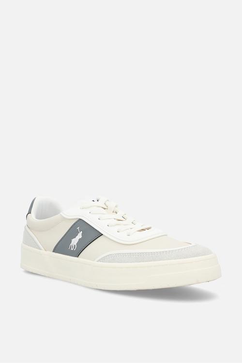 Colour Block Side Flash Sneaker - White